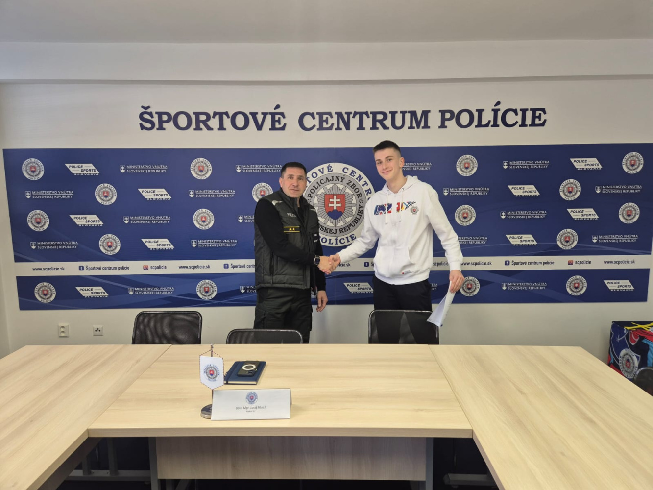 Fotografia SAMUEL ARPÁŠ V ŠPORTOVOM CENTRE POLÍCIE 